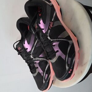 Ryka Black and Lavender Running Shoes Size 10M